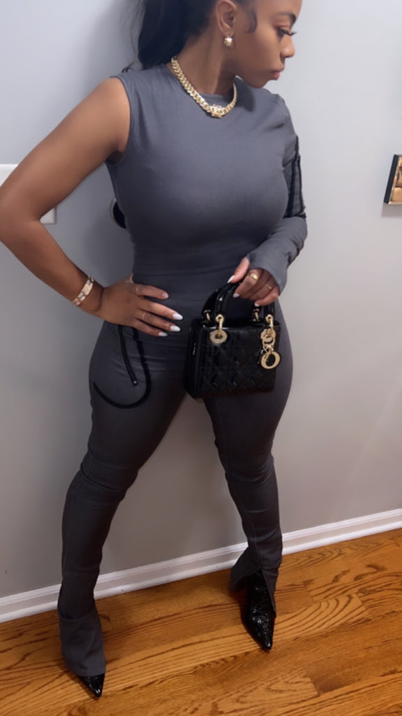 Denim KILLA sleeve jumpsuit